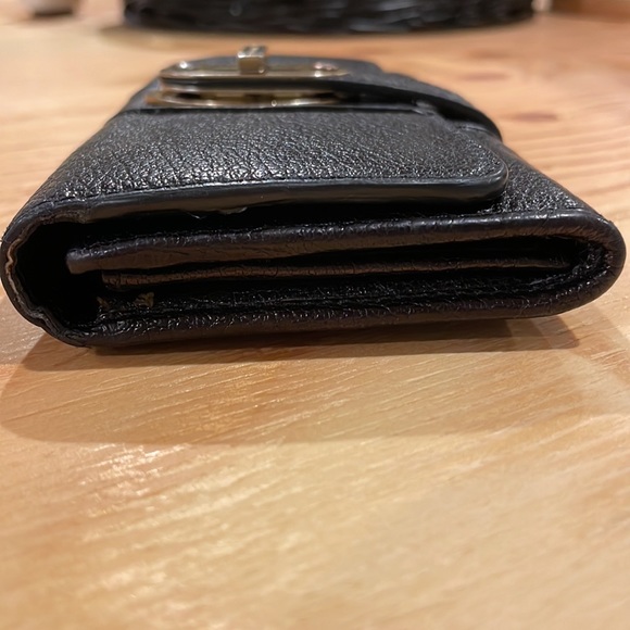 Burberry Black/Brown Metallic Leather Wallet - Picture 14 of 16